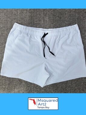 Reel Legends Mens Sky Blue Performance Shorts XL Stretch Fishing Beach Swim